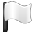 Flag, white icon