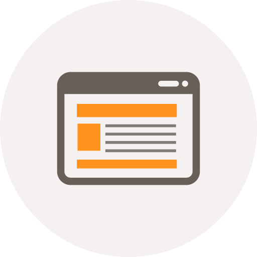 Browser, content, internet, page, web, web page, website icon