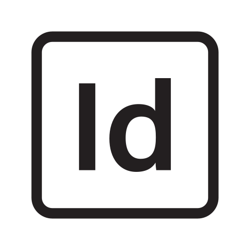 Adobe, extension, file, format, indesign icon