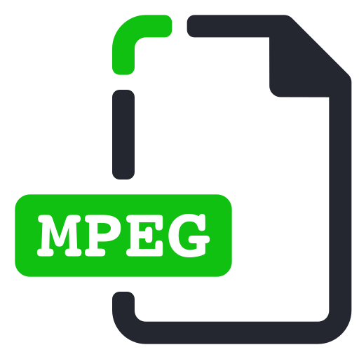 Extension, file, mpeg, video icon