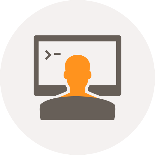 Api, coding, developer, development, man, programming, screen icon
