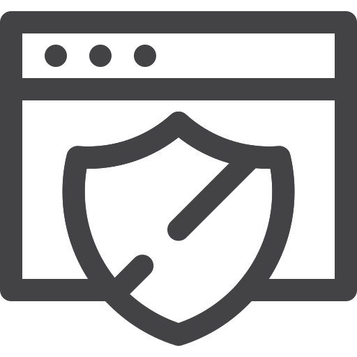 Browser, protected, safe, seo icon
