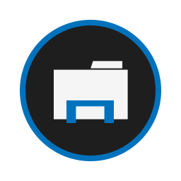 Blue, explorer icon