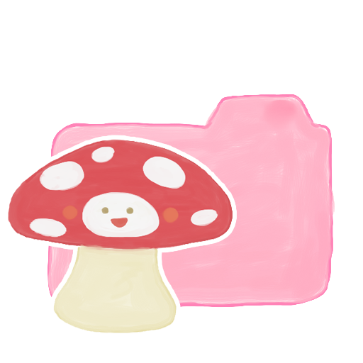 Ak, candy, folder, mushroom icon