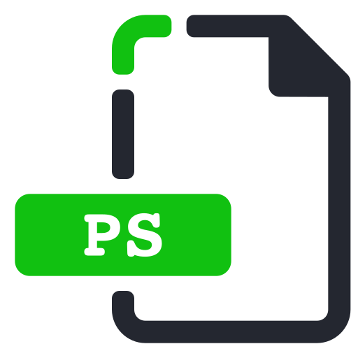 Extension, file, images, ps icon