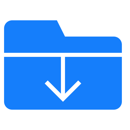 Folder, download icon
