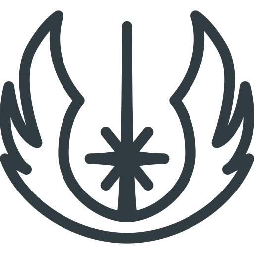 Jedi, logo, order, sigil, star, wars icon
