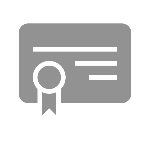 Certificate icon
