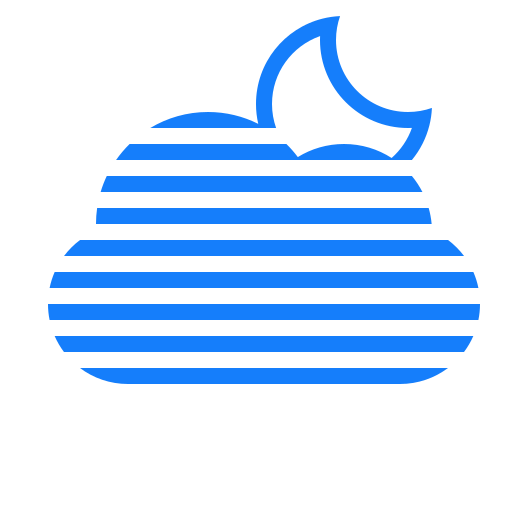 Fog, cloud, moon icon