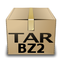 Mime, bzip, compressed, tar icon