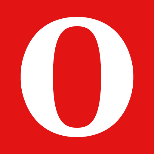 Opera, null, o, zero icon