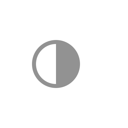 Moon, half icon