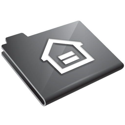 Home, grey, house, folder icon