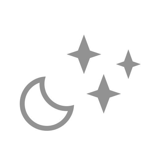 Moon, stars icon