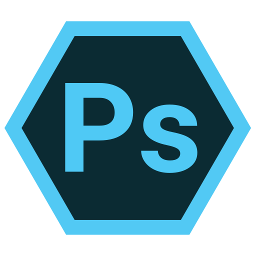 Adobe, hexa, ps, tool icon