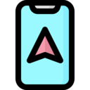 arrow,smartphone,communications,pointer,maps and location,navigation,gps,maps,locations