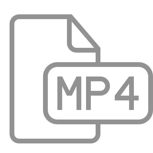 Mp4, document, file icon