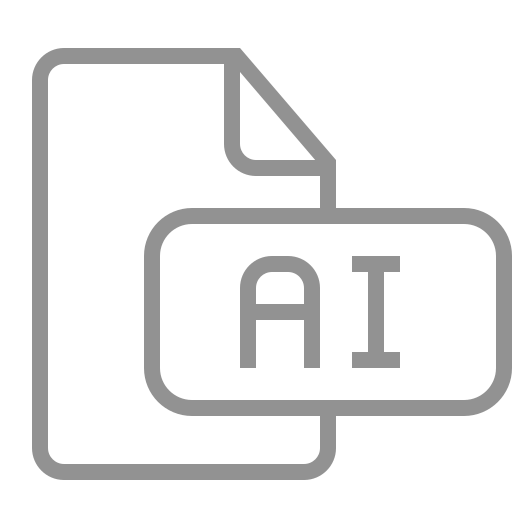 Document, ai, file icon