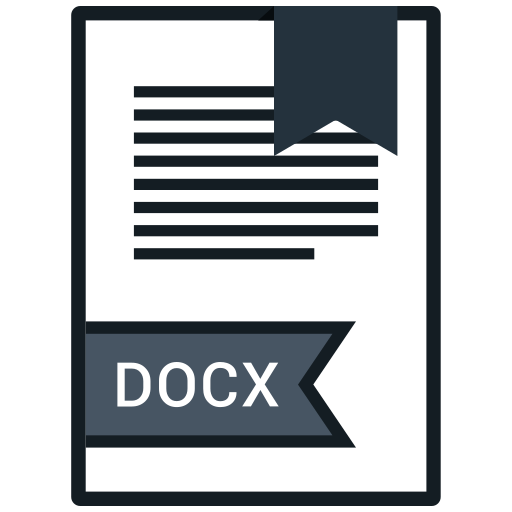 Document, docx, extension, file icon