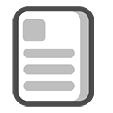 Document, text icon