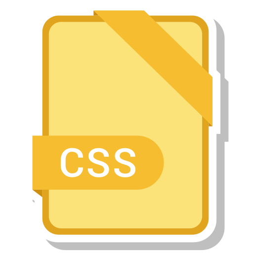 Css, document, file, name icon