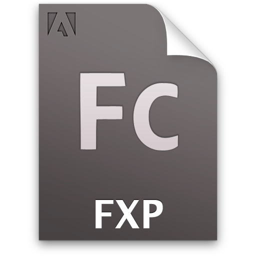 Fc, fxp, file, document icon