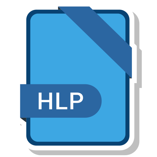 Document, file, hlp, name icon