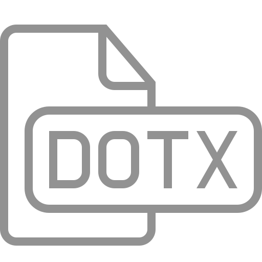 Document, file, dotx icon