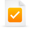 File, document, paper, orange icon