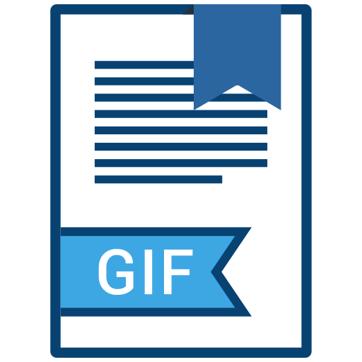 Document, file, format, gif icon