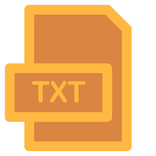 Document, file, format, txt, type icon