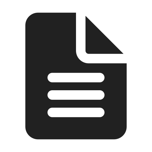 Ic, fluent, document, text, filled icon