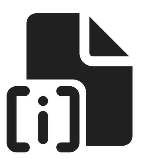 Ic, fluent, document, endnote, filled icon