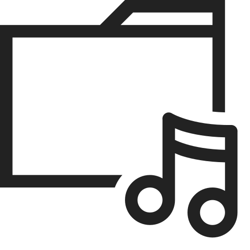Audio, document, folder, music, sound, file icon