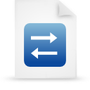 File, document, paper, blue icon