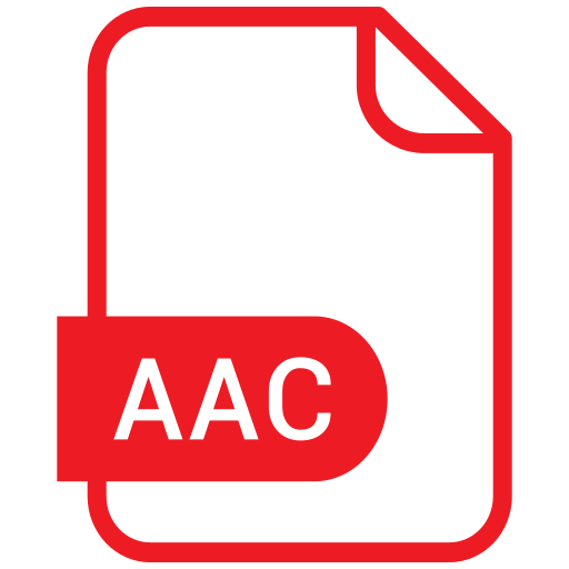 Aac, document, eps, file, format icon