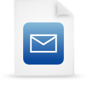 File, document, paper, blue icon