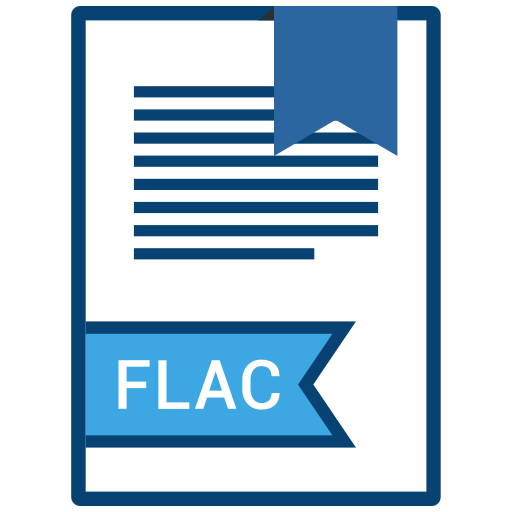 Document, extension, file, flac icon