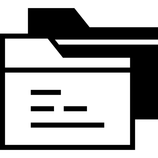 Folders, files, business, document, storage, file icon