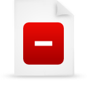 File, document, paper, red icon