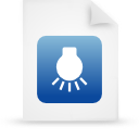 File, document, paper, blue icon