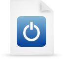 File, document, paper, blue icon
