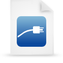File, document, paper, blue icon