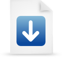 File, document, paper, blue icon