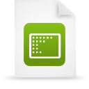 File, document, paper, green icon