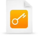 File, document, paper, orange icon