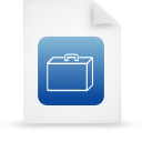 Blue, file, document, paper icon