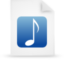 File, document, paper, blue icon