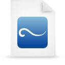 File, document, paper, blue icon