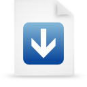 File, document, paper, blue icon